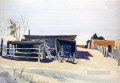 adobes and shed new mexico Edward Hopper